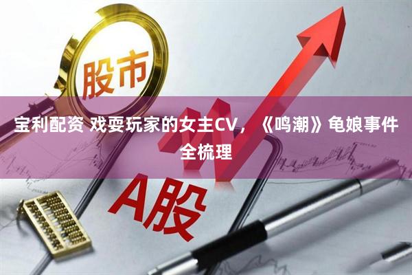 宝利配资 戏耍玩家的女主CV，《鸣潮》龟娘事件全梳理