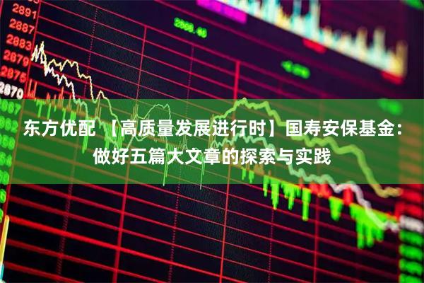 东方优配 【高质量发展进行时】国寿安保基金：做好五篇大文章的探索与实践