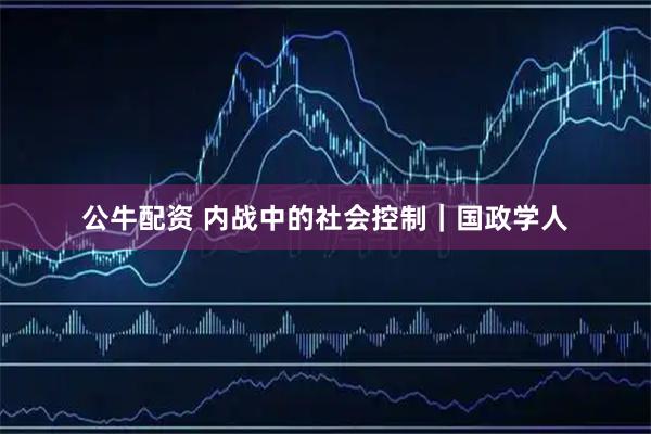 公牛配资 内战中的社会控制｜国政学人