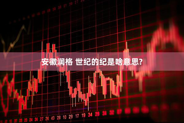 安徽润格 世纪的纪是啥意思?