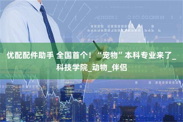 优配配件助手 全国首个！“宠物”本科专业来了_科技学院_动物_伴侣